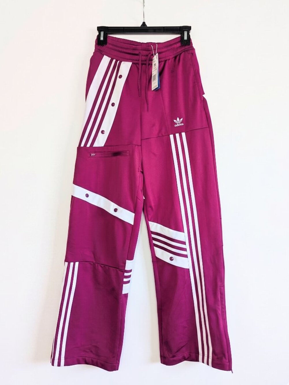 NWT Rare adidas x Daniëlle Cathari Deconstructed Track Pants Power Berry XS
